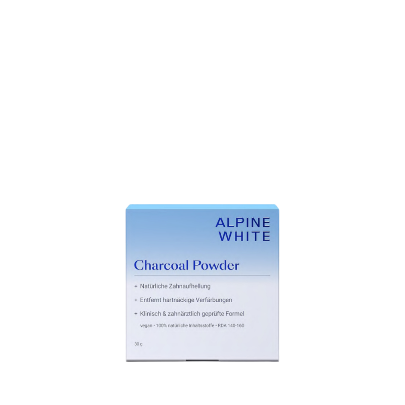 Alpine White, Charcoal Powder Aktyvintos anglies milteliai dantims, 30g