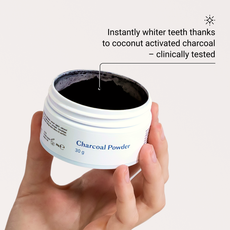 Alpine White, Charcoal Powder Aktyvintos anglies milteliai dantims, 30g