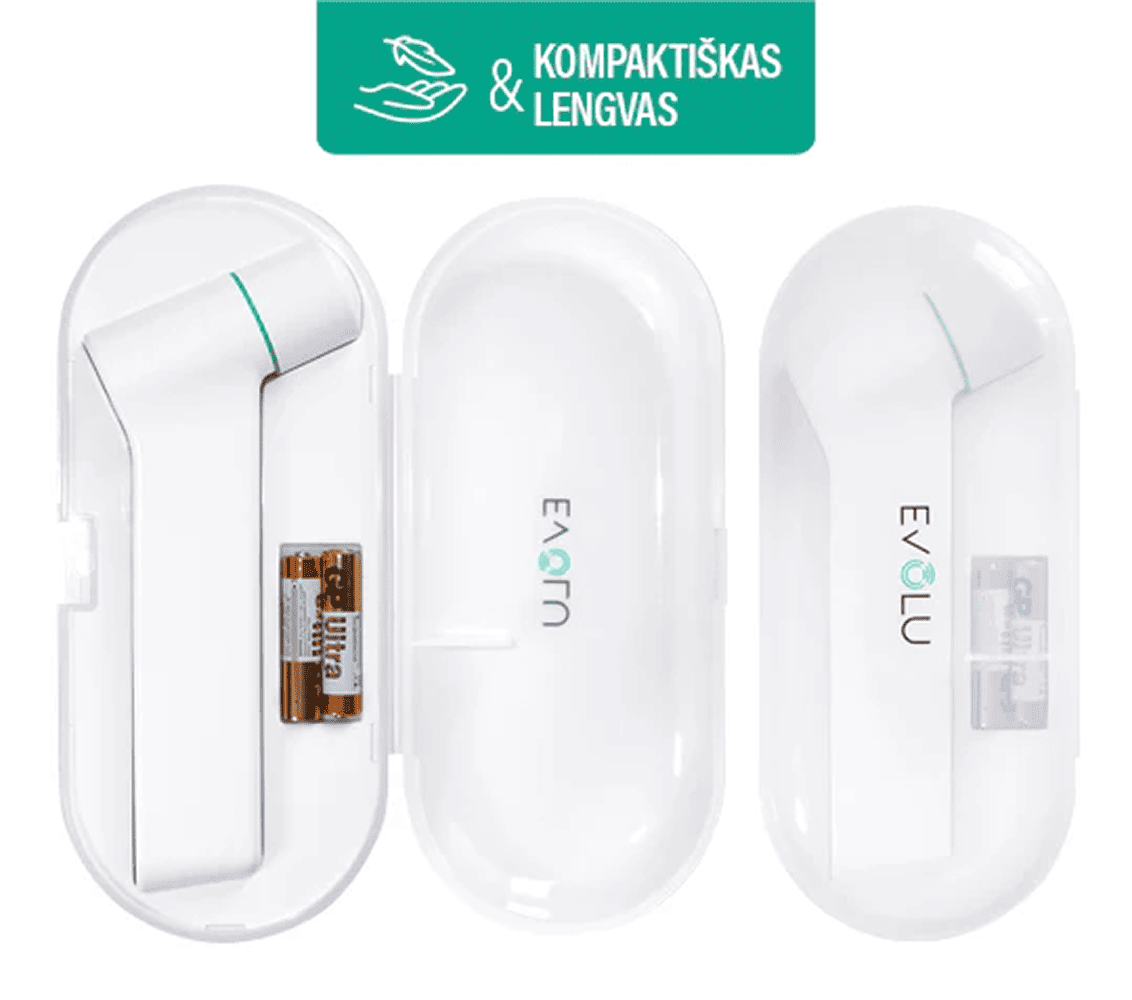 EVOLU Infraraudonųjų spindulių termometras, 1 vnt.