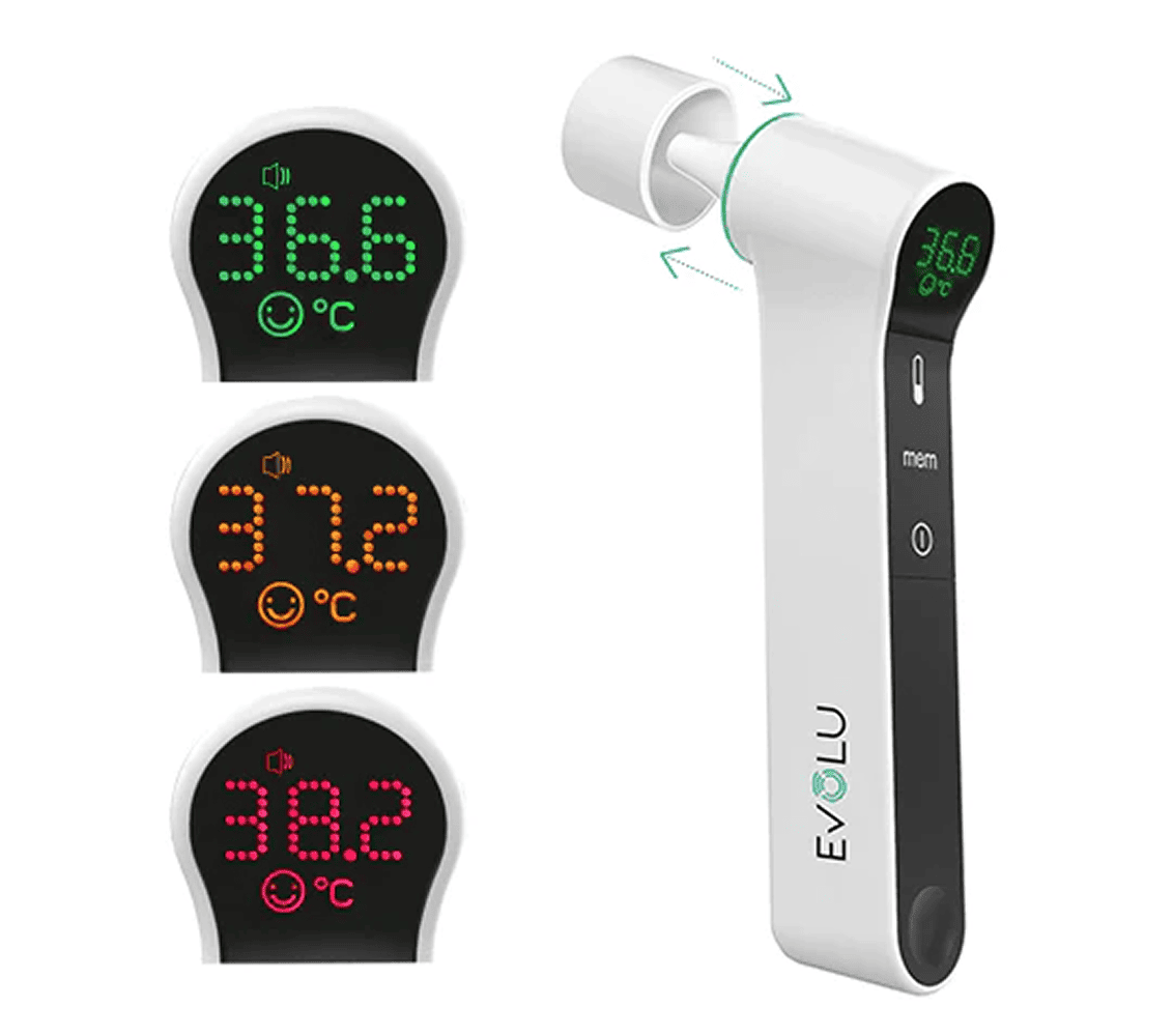 EVOLU Infraraudonųjų spindulių termometras, 1 vnt.