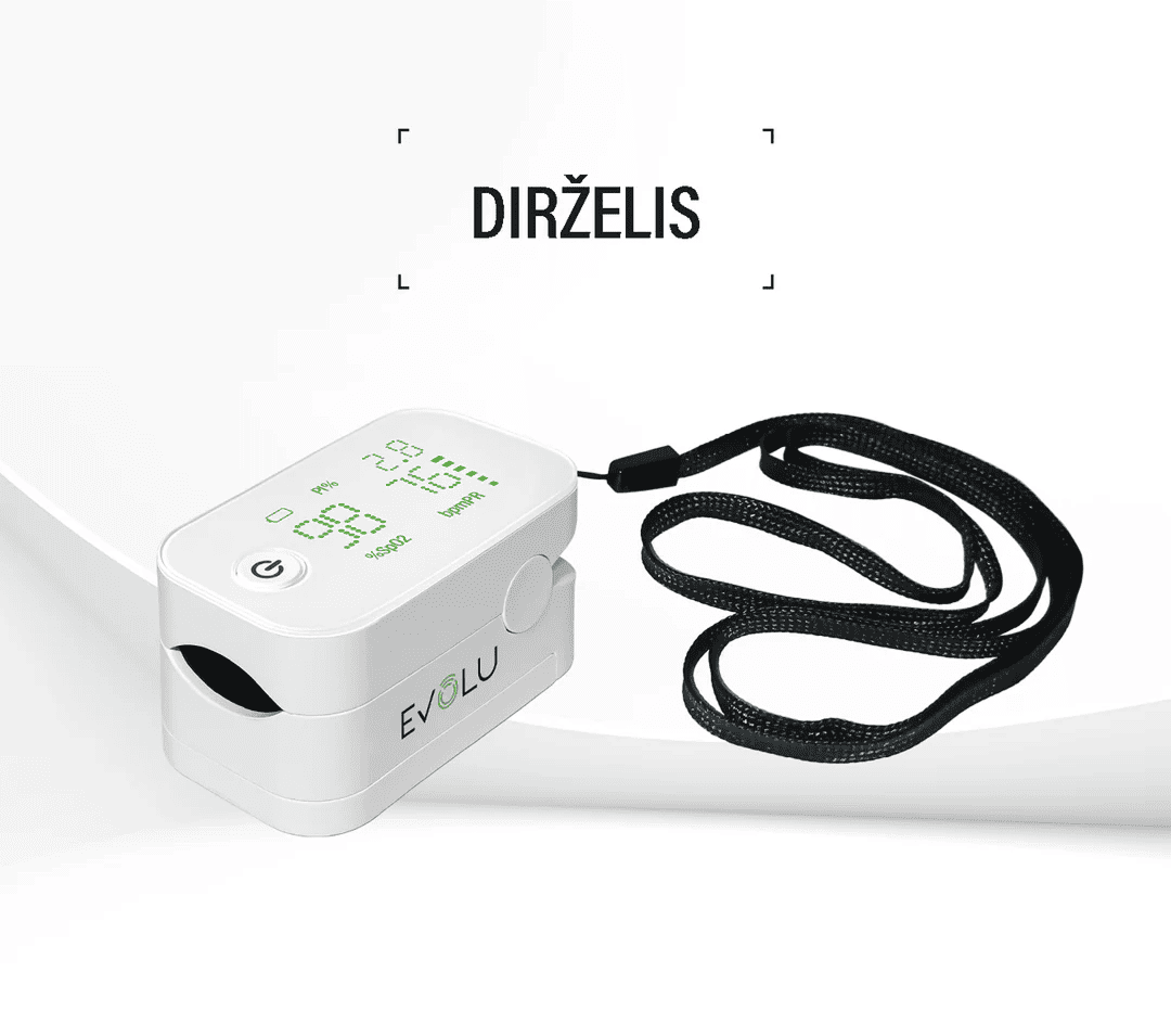EVOLU pulsoksimetras ant piršto, 1 vnt.