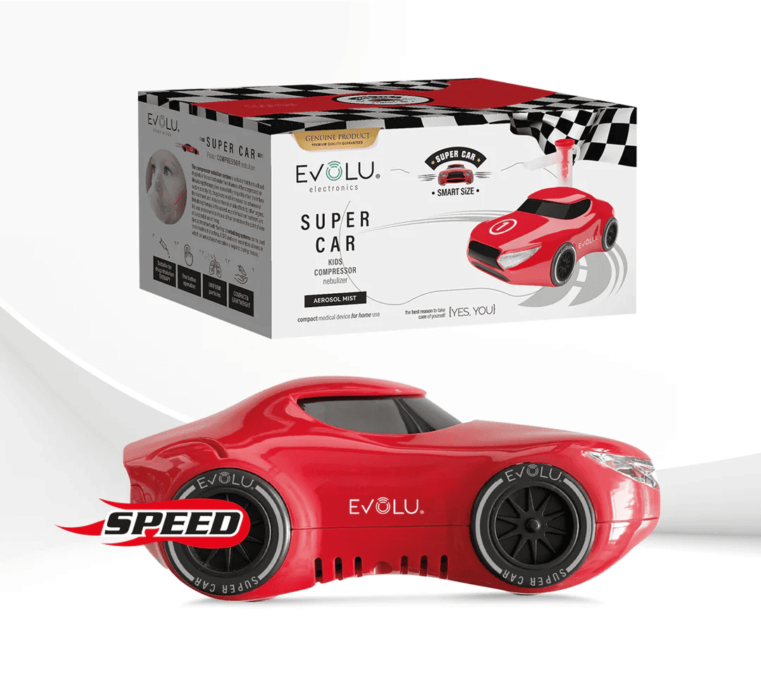 EVOLU kompresorinis inhaliatorius Super Car, 1vnt