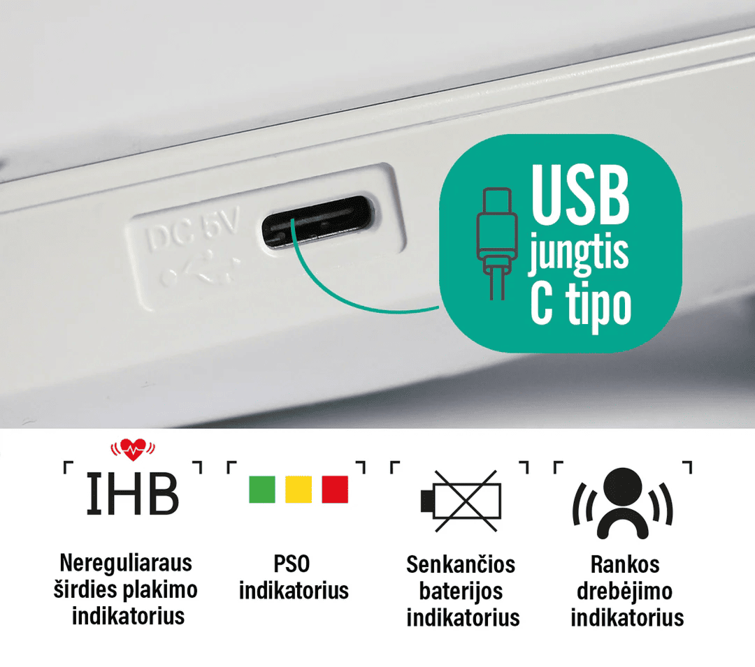 EVOLU Automatic kraujospūdžio matuoklis DBP-6177, 1vnt