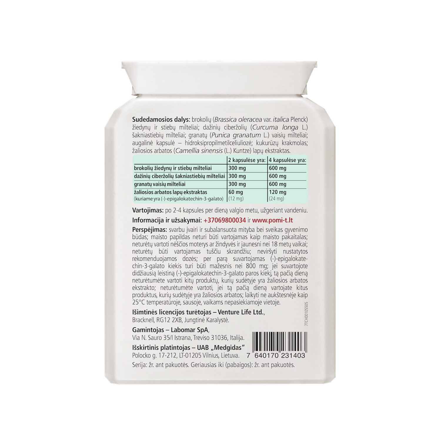 POMI-T, 60 kapsulių 1vnt.