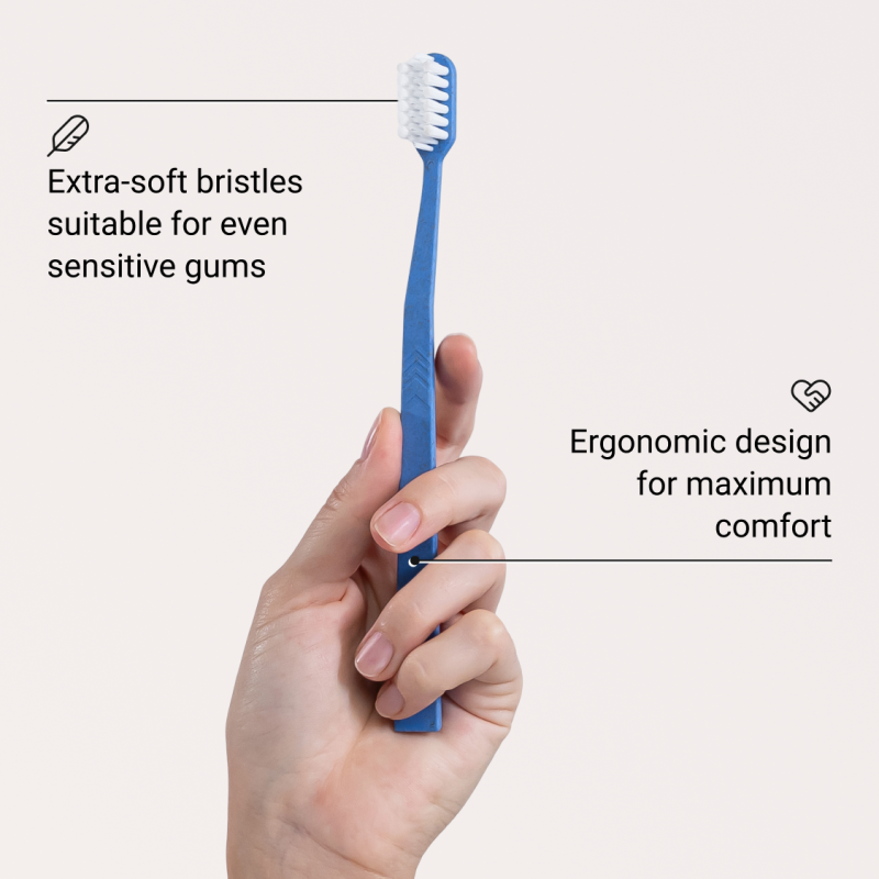 Alpine White, Soft Toothbrush Švelnus dantų šepetėlis, 1vnt