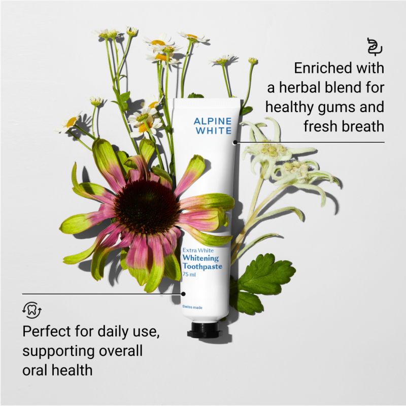 Alpine White, Whitening Toothpaste Extra White Balinamoji dantų pasta, 75ml