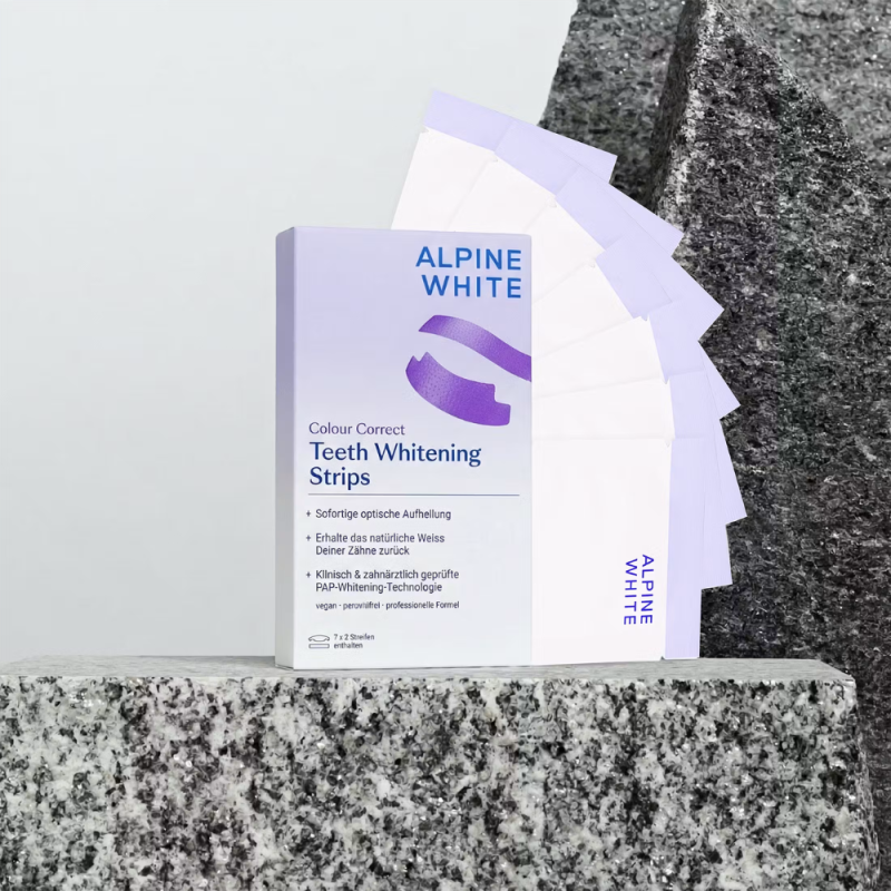 Alpine White, Purple Whitening Strips Violetinės dantų balinimo juostelės, 7 poros