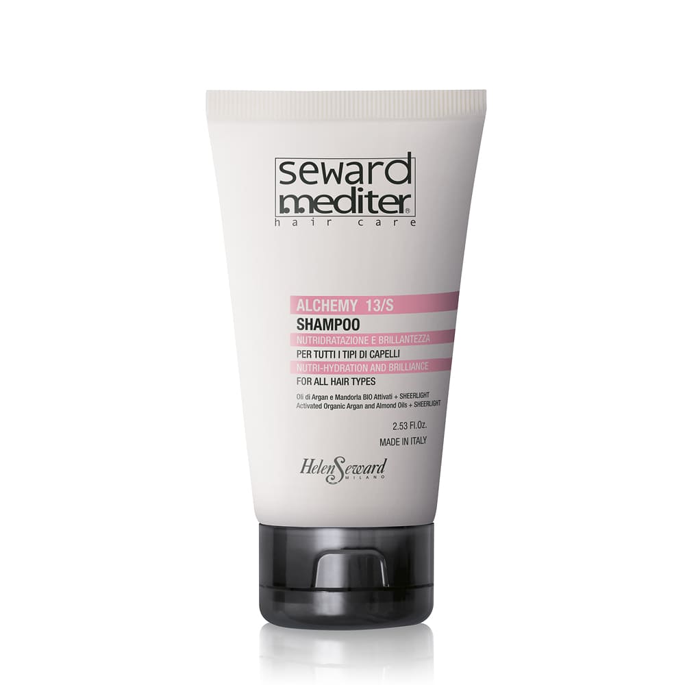 HELEN SEWARD Mediter Alchemy 13/S blizgesio suteikiantis šampūnas su arganų aliejumi, 75ml