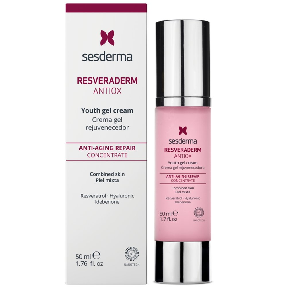 SESDERMA, resveraderm antioksidacinis gelinis veido kremas, 50 ml