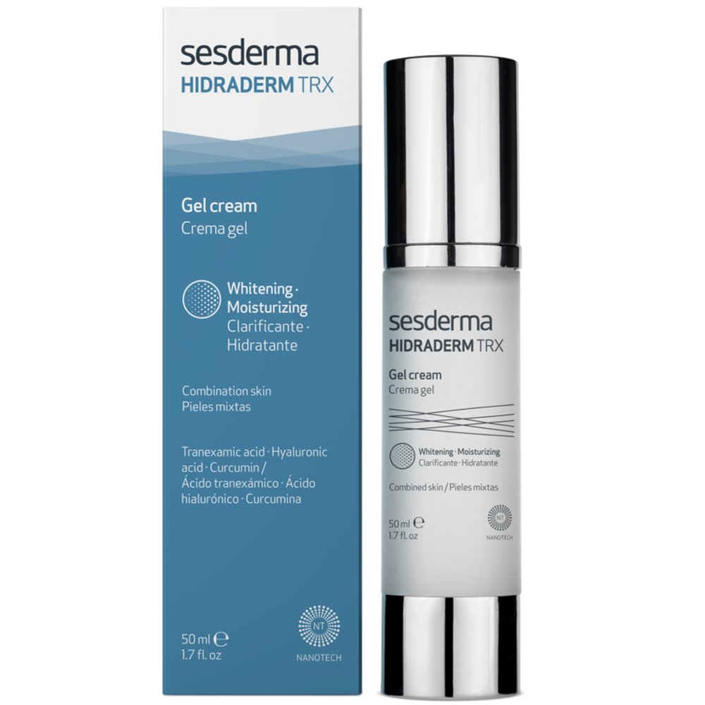 SESDERMA, kdrėkinamasis gelinis veido kremas pigmentuotai odai HIDRADERM TRX, 50 ml