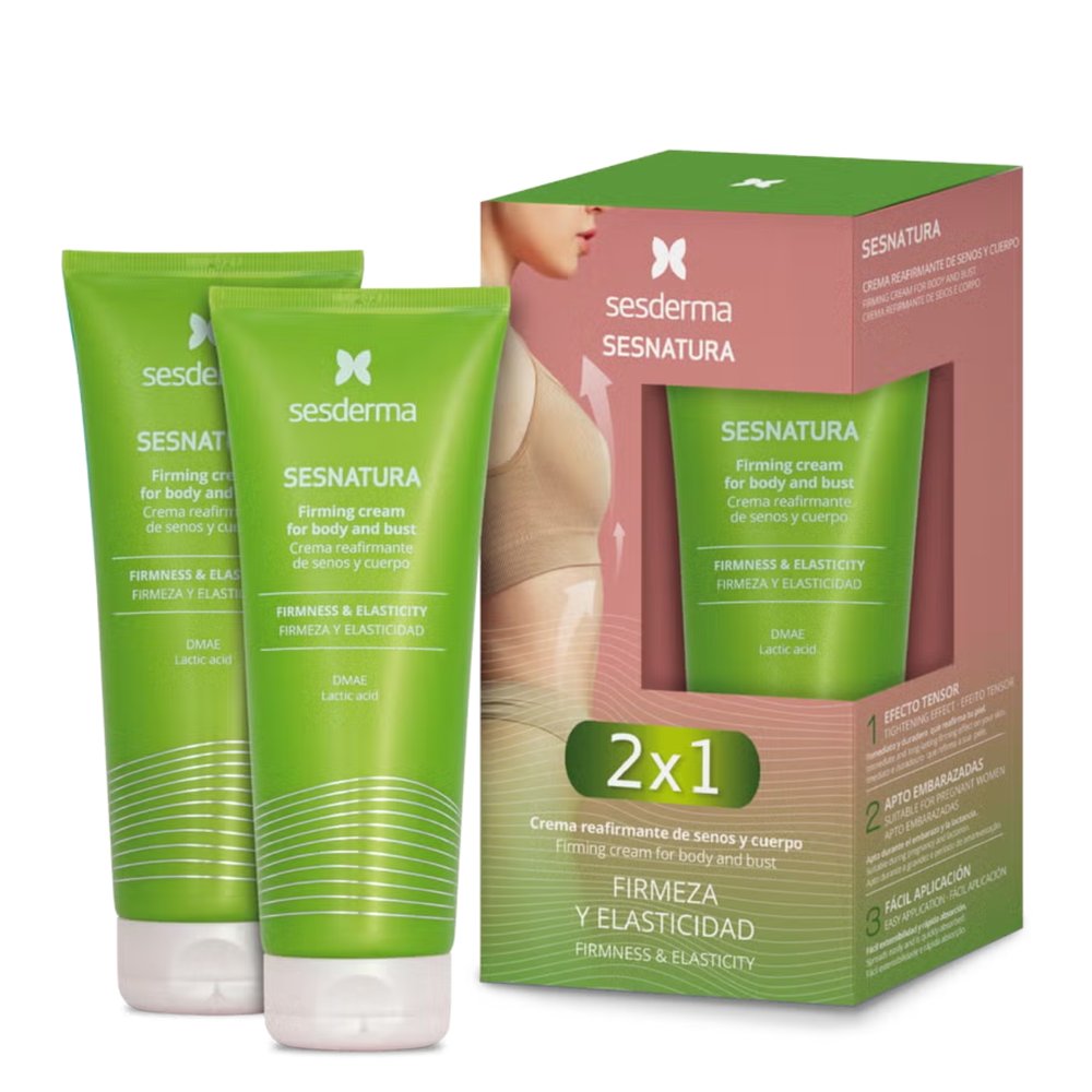 SESDERMA, sesnatura kūno ir krūtinės kremų rinkinys stangrumo stokojančiai odai, 2x200 ml