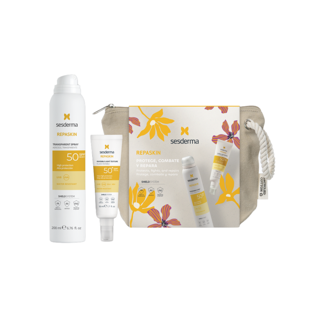 SESDERMA, repaskin rinkinys (apsauginis fluidas 50 ml + apsauginis purškiklis 200 ml)