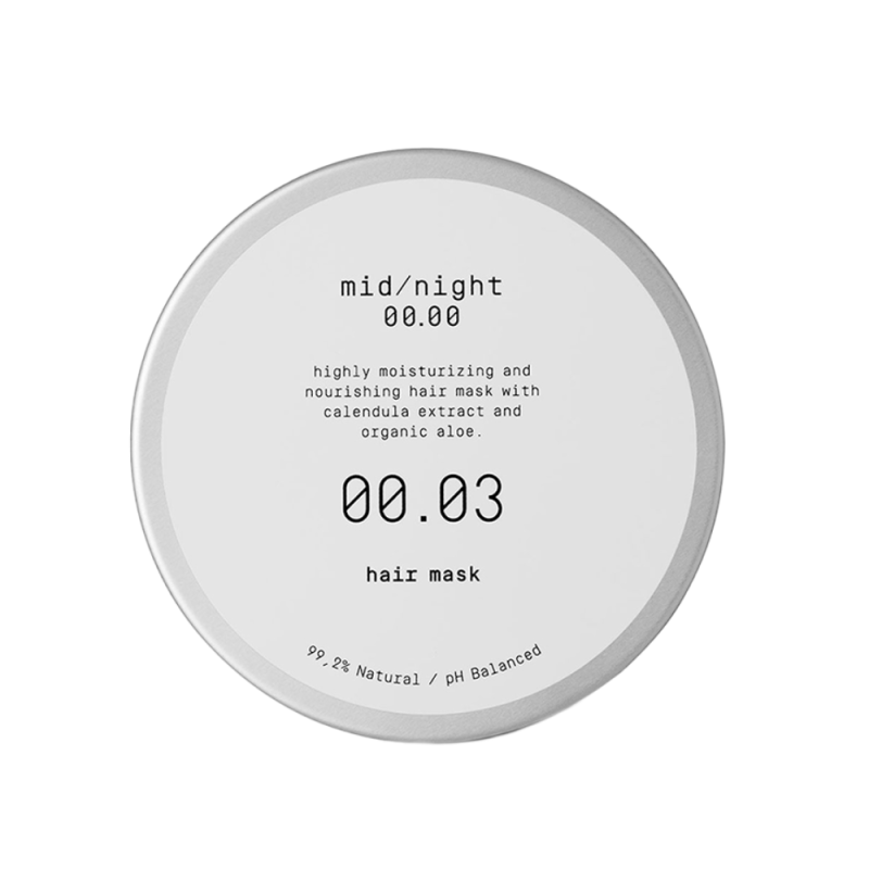 Midnight 00.00, 00.03 Hair Mask Kondicionuojanti kaukė plaukams, 200ml