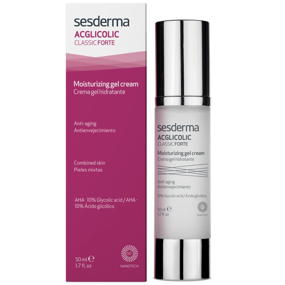 SESDERMA, acglicolic classic forte drėkinamasis gelinis kremas, 50 ml