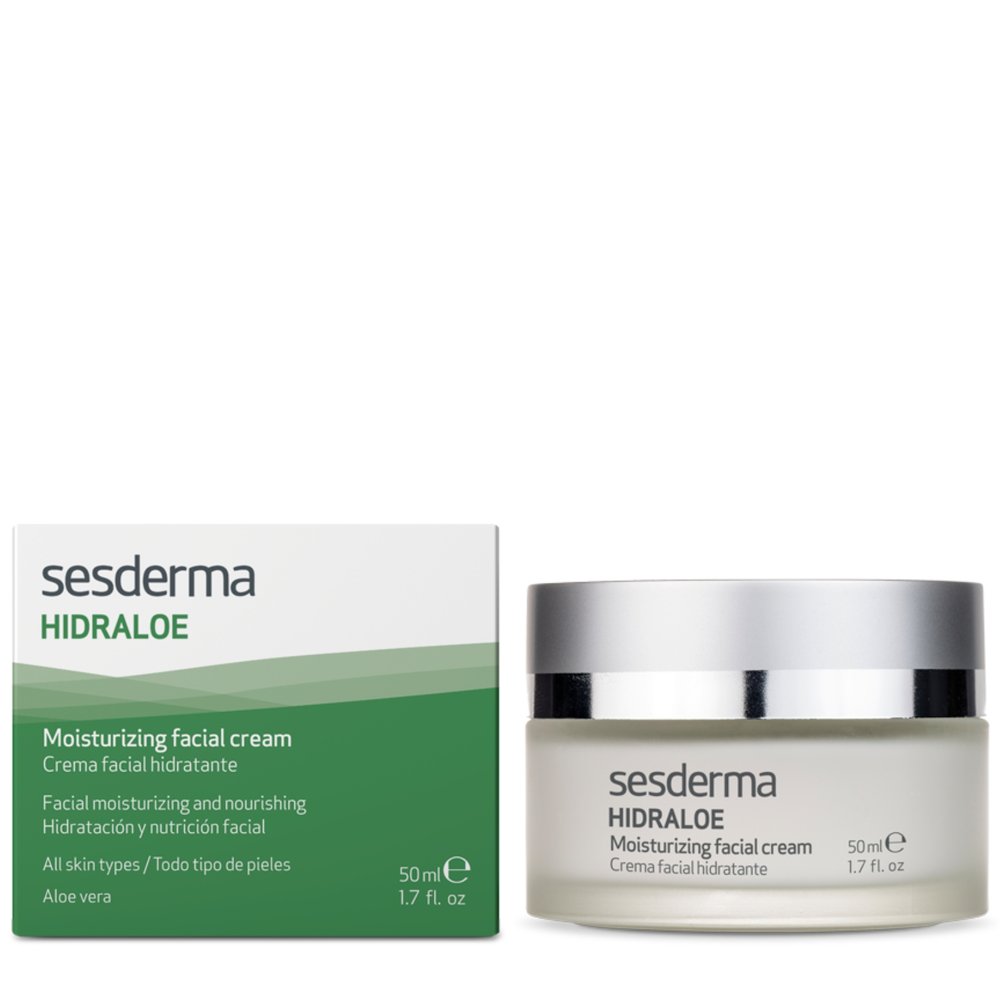 SESDERMA,  drėkinamasis veido kremas HIDRALOE, 50 ml