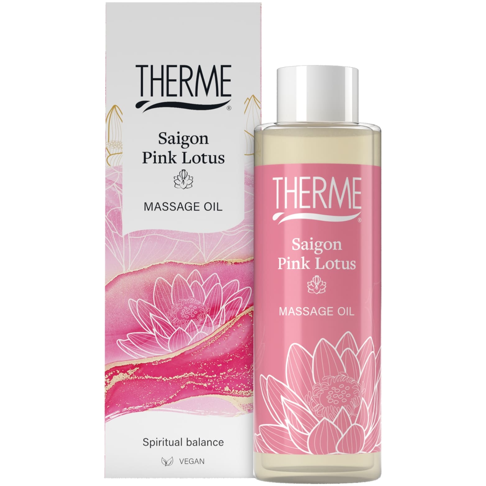 THERME, saigon pink lotus masažo aliejus, 125 ml