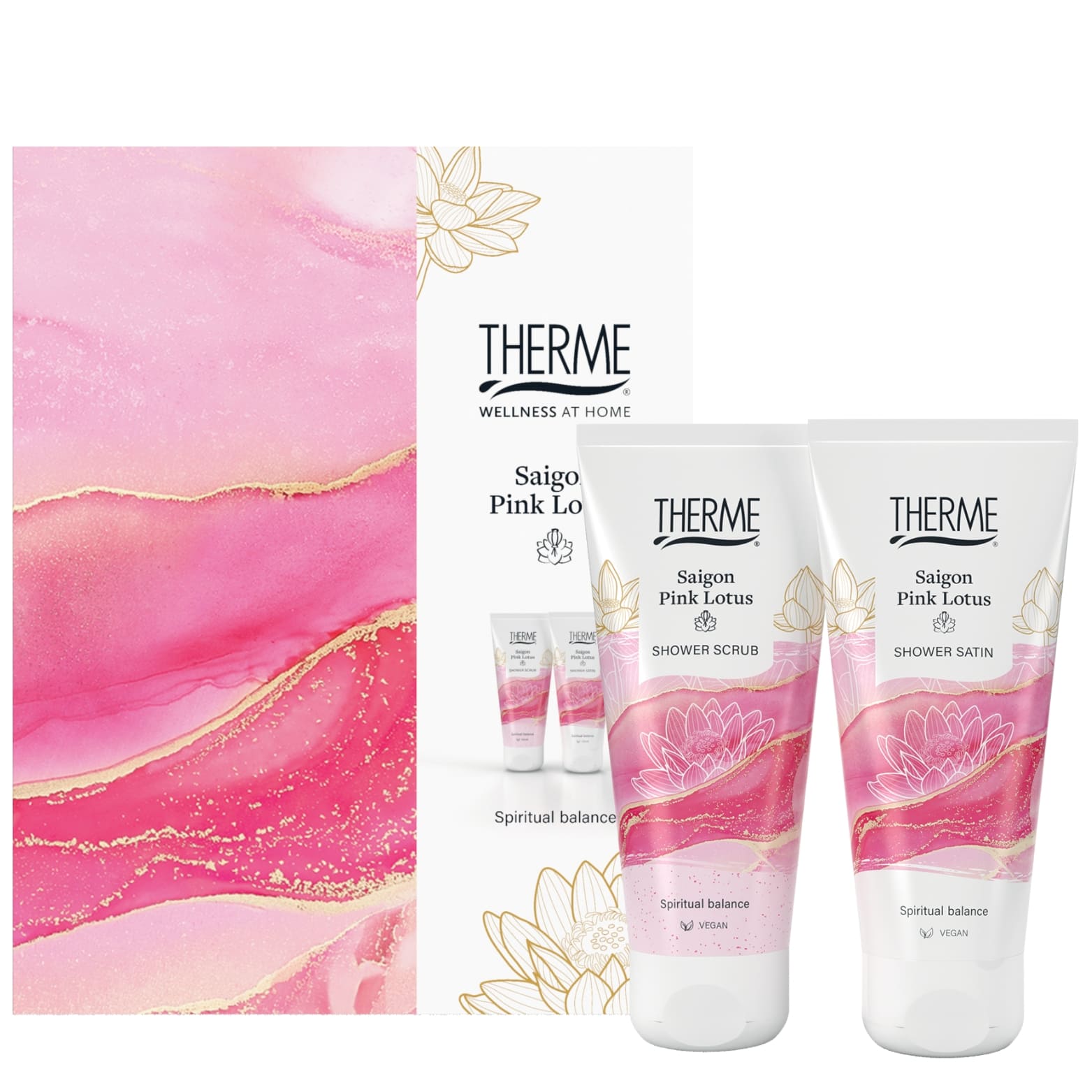 THERME, saigon pink lotus šventinis rinkinys