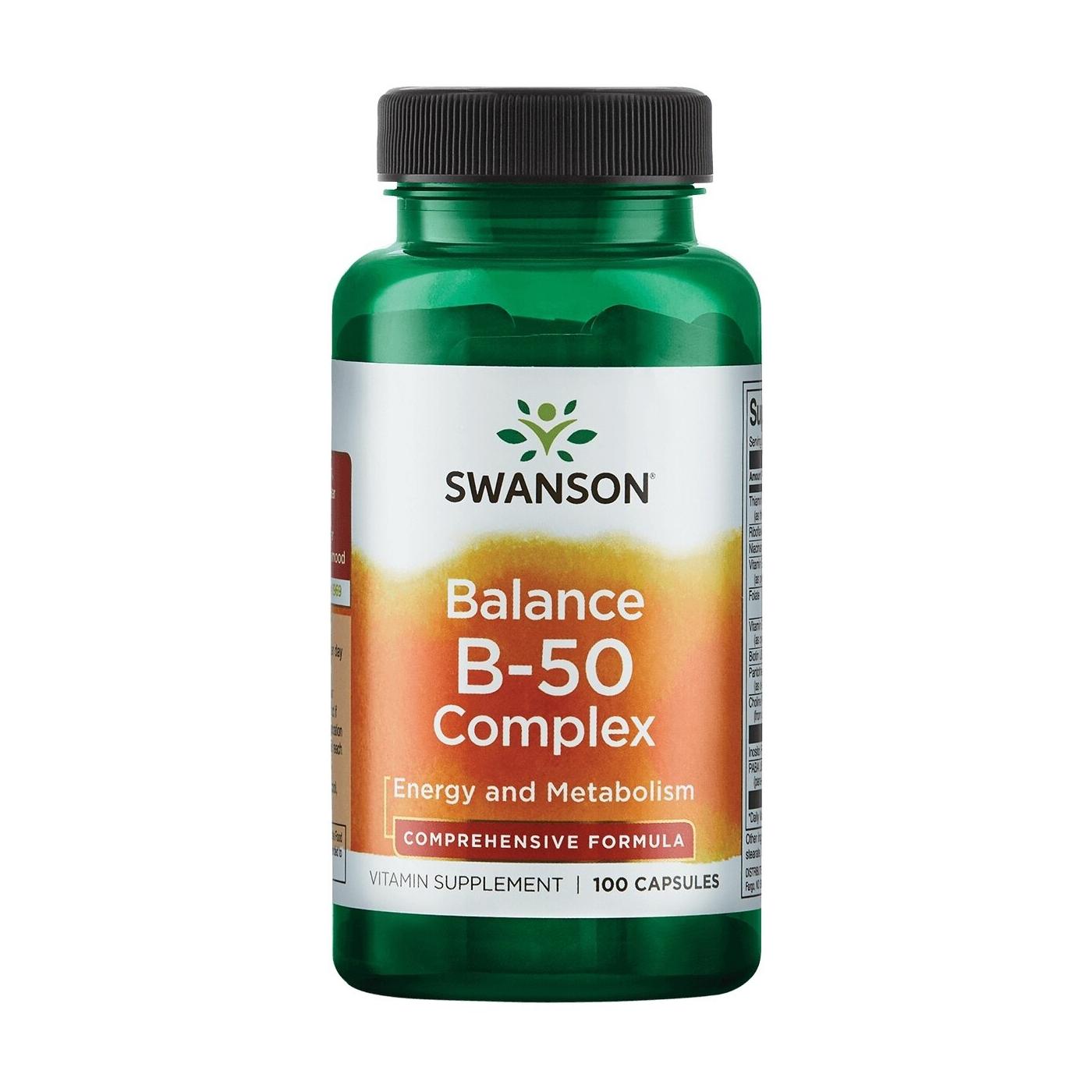 SWANSON, Vitaminų b kompleksas, 100 kaps.