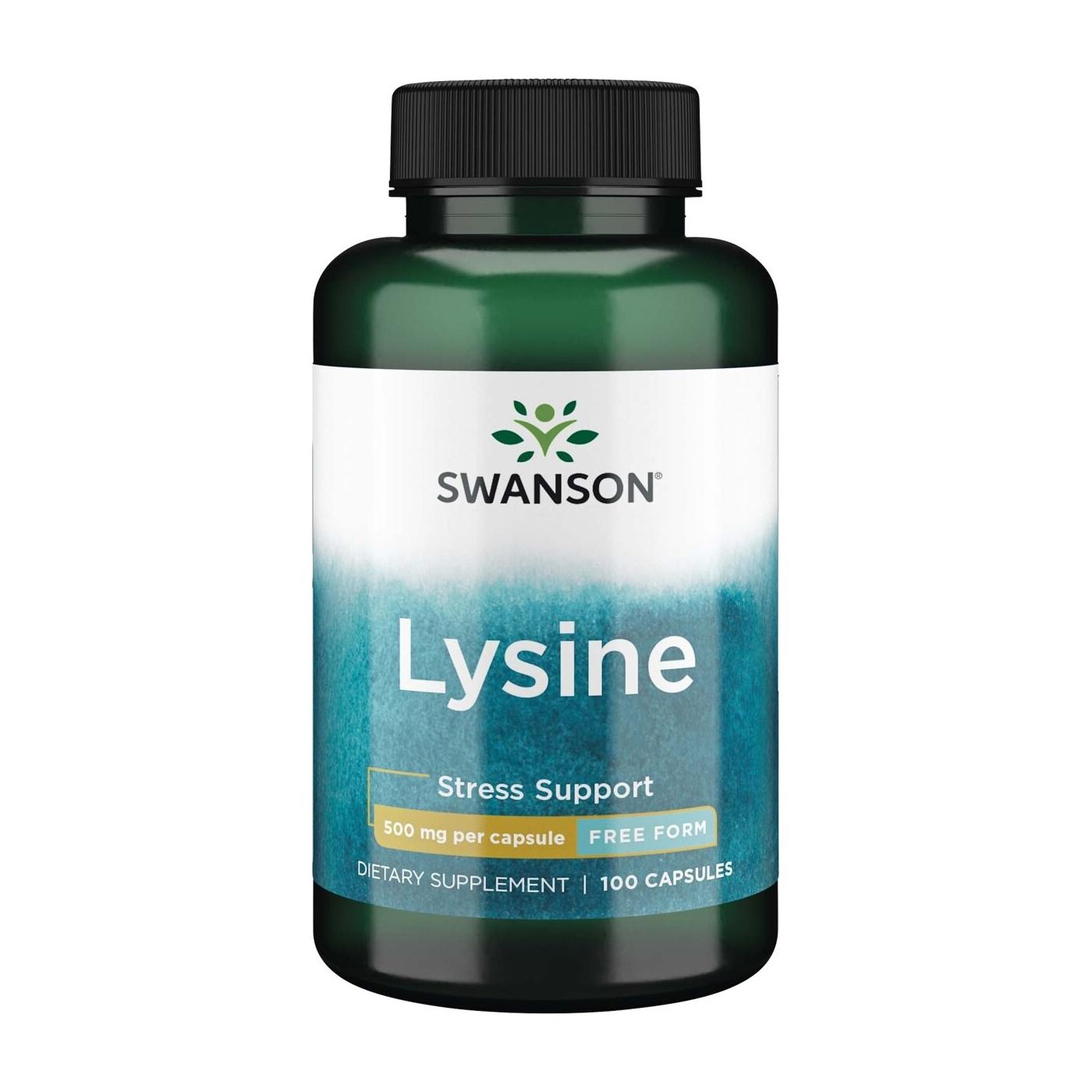 SWANSON, L-lizinas, 500mg, 100 kaps.