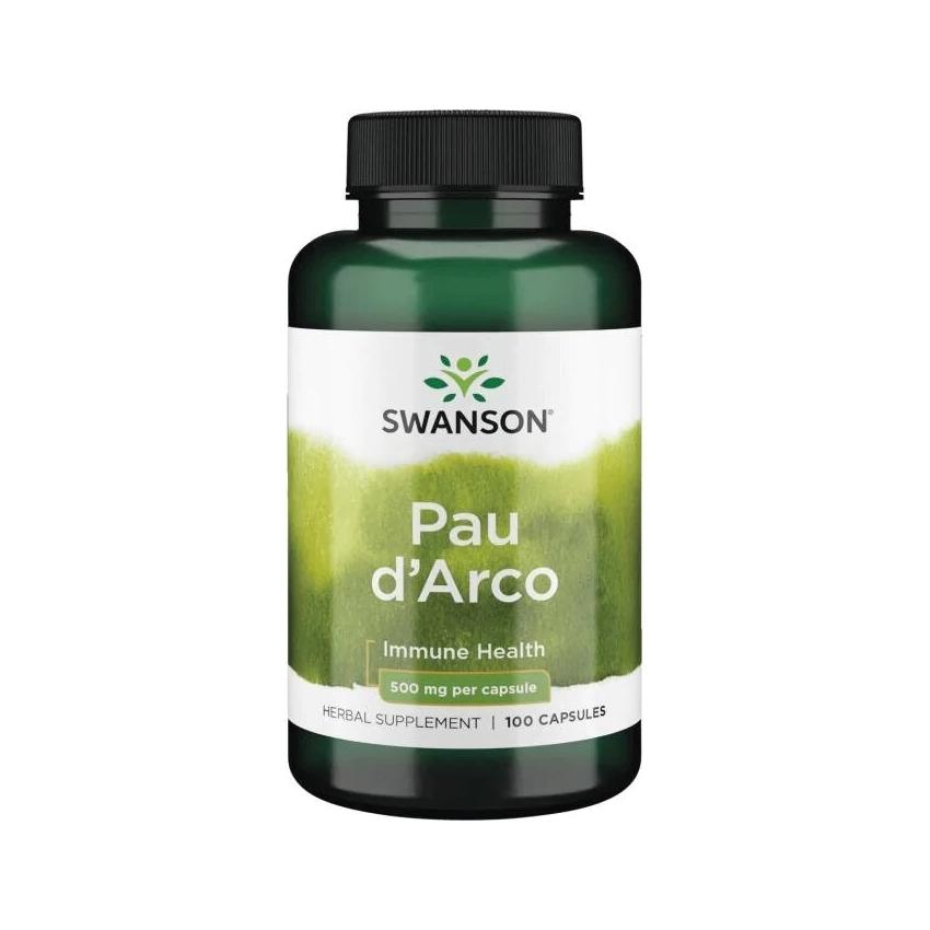 SWANSON, Pau d'arco, 500 mg, 100 kaps.
