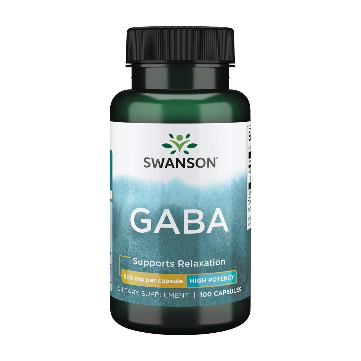 SWANSON, Gaba, 500mg, 100 kaps.