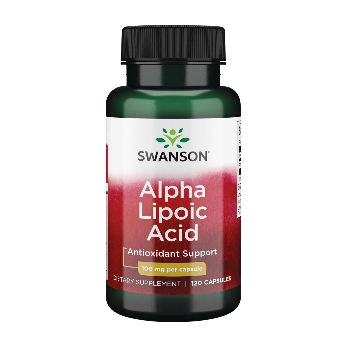 SWANSON, Alfa lipoinė rūgštis, 100 mg, 120 kaps.
