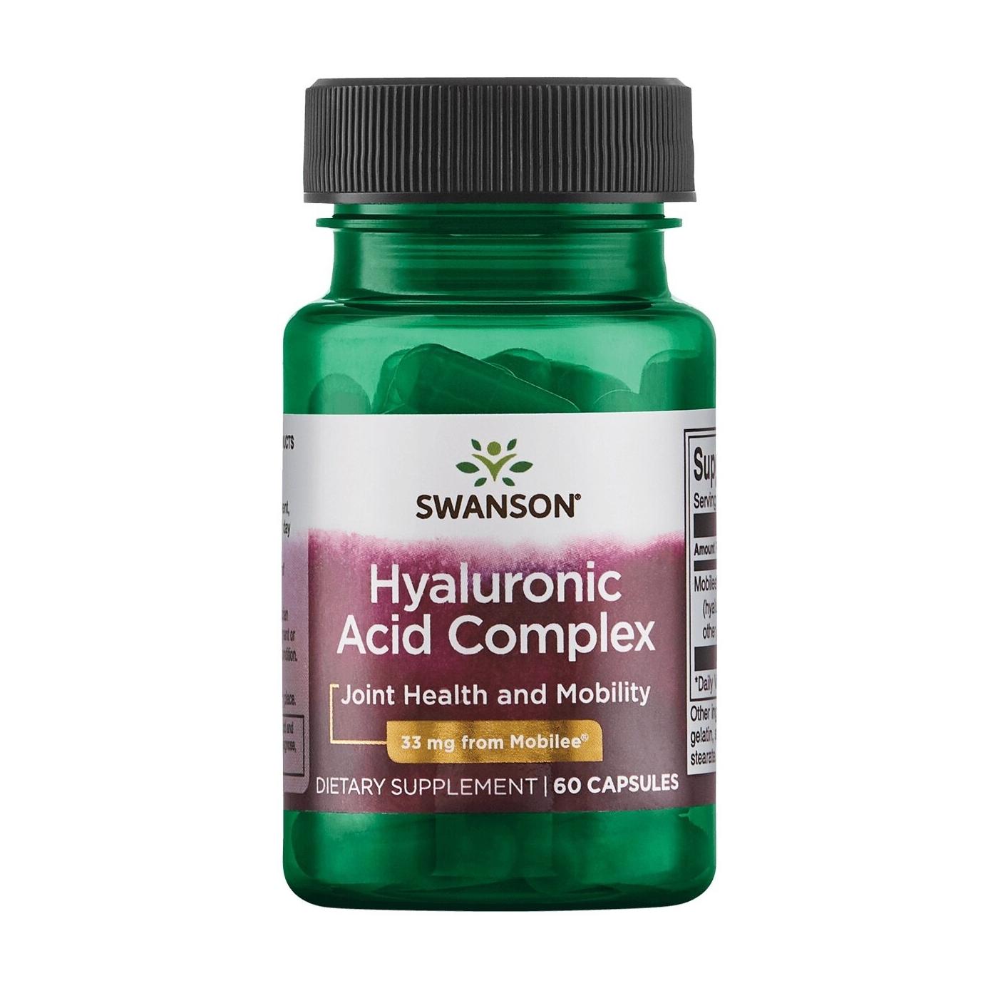 SWANSON, Hialuronas & kolagenas, 60 kaps.