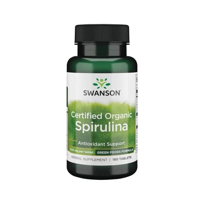 SWANSON, Spirulina (ekologiška jav), 180 tab.