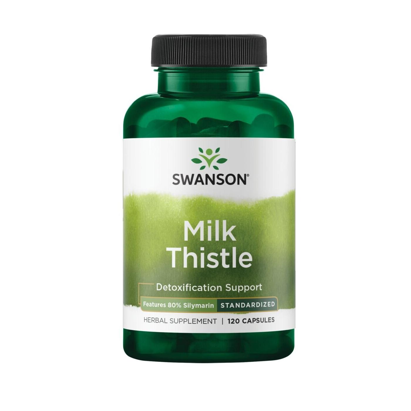 SWANSON, Milk thistle, 250 mg ekstraktas (tikrasis margainis), 120 kaps.