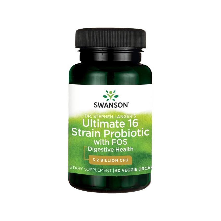 SWANSON, Pieno rūgšties bakterijos (probiotikai-16), 60 kaps.