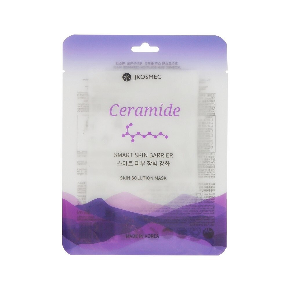 JKOSMEC lakštinė veido kaukė su keramidais, 1vnt