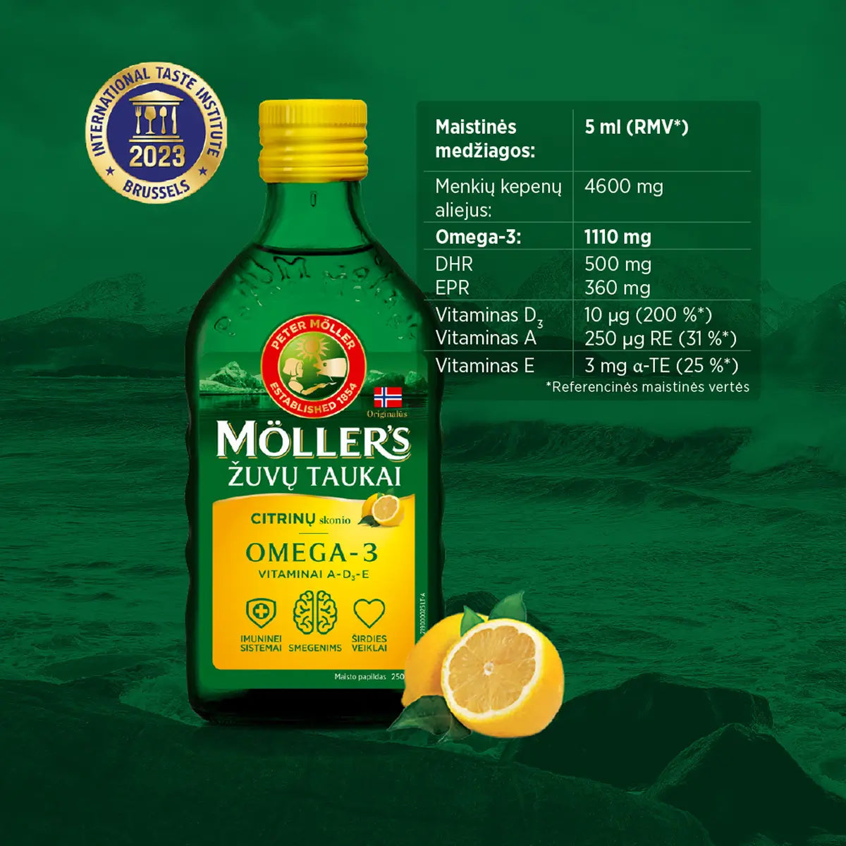 MOLLER'S žuvų taukai, 250 ml