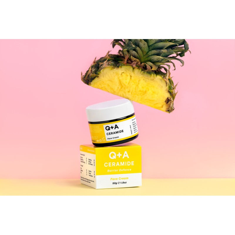 Q+A, Ceramide Barrier Defence Face Cream Veido kremas su keramidais, 50g