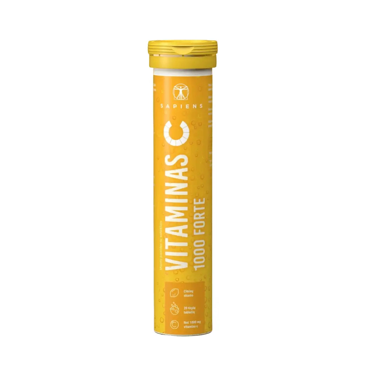 DOVANA: SAPIENS Vitaminas C 1000 Forte, 20 tirpių tablečių