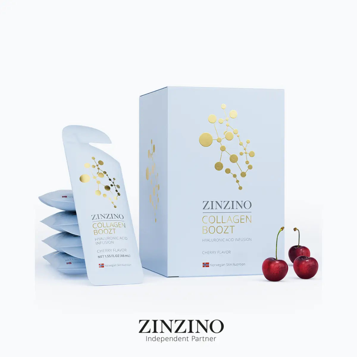 Zinzino, Collagen Boozt, 10 maišelių po 46 ml