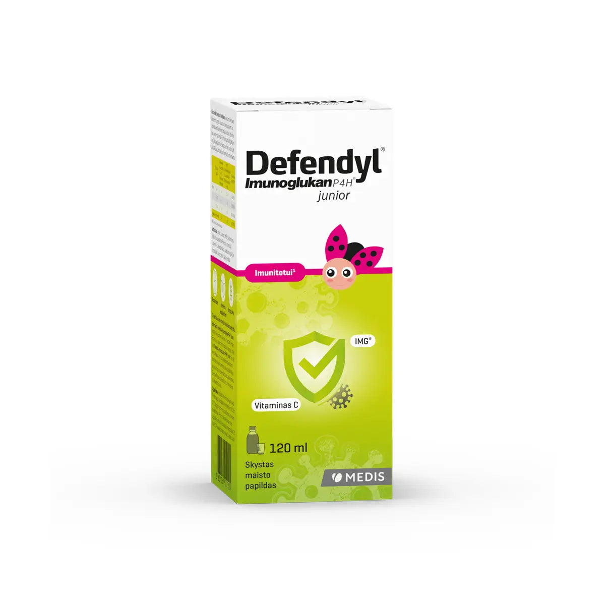 DEFENDYL imunitetui IMUNOGLUKAN P4H JUNIOR, 120 ml
