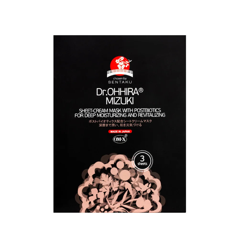 DR.OHHIRA® MIZUKI lakštinė-kreminė veido kaukė