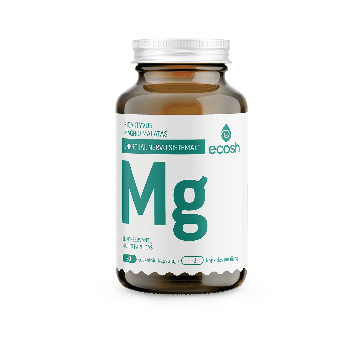 ECOSH bioaktyvus Magnis, malatas 77 mg, 90 kapsulių