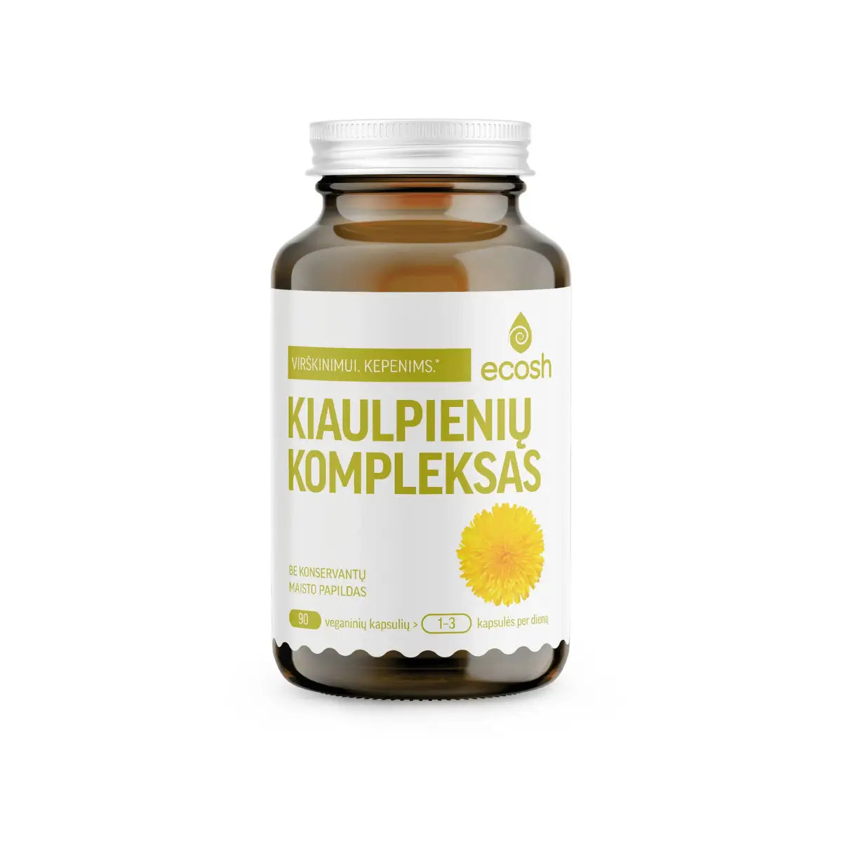 ECOSH Kiaulpienių kompleksas, ekstraktas ir milteliai, 90 kapsulių