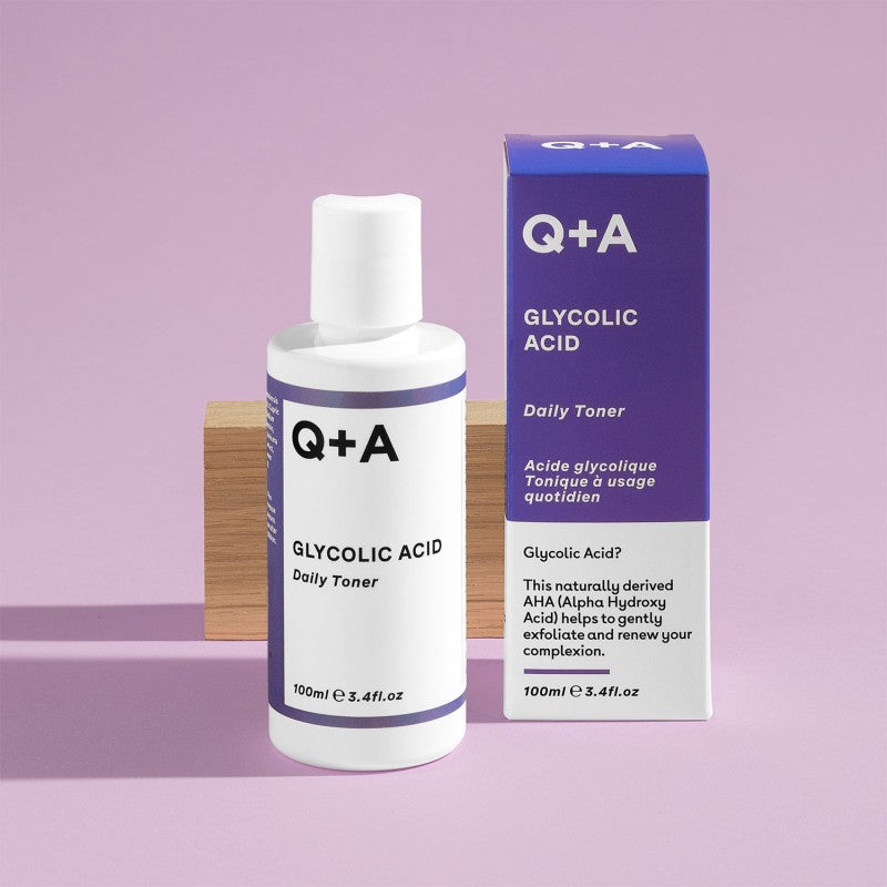 Q+A, Glycolic Acid Daily Toner Veido tonikas su glikolio rūgštimi, 100ml