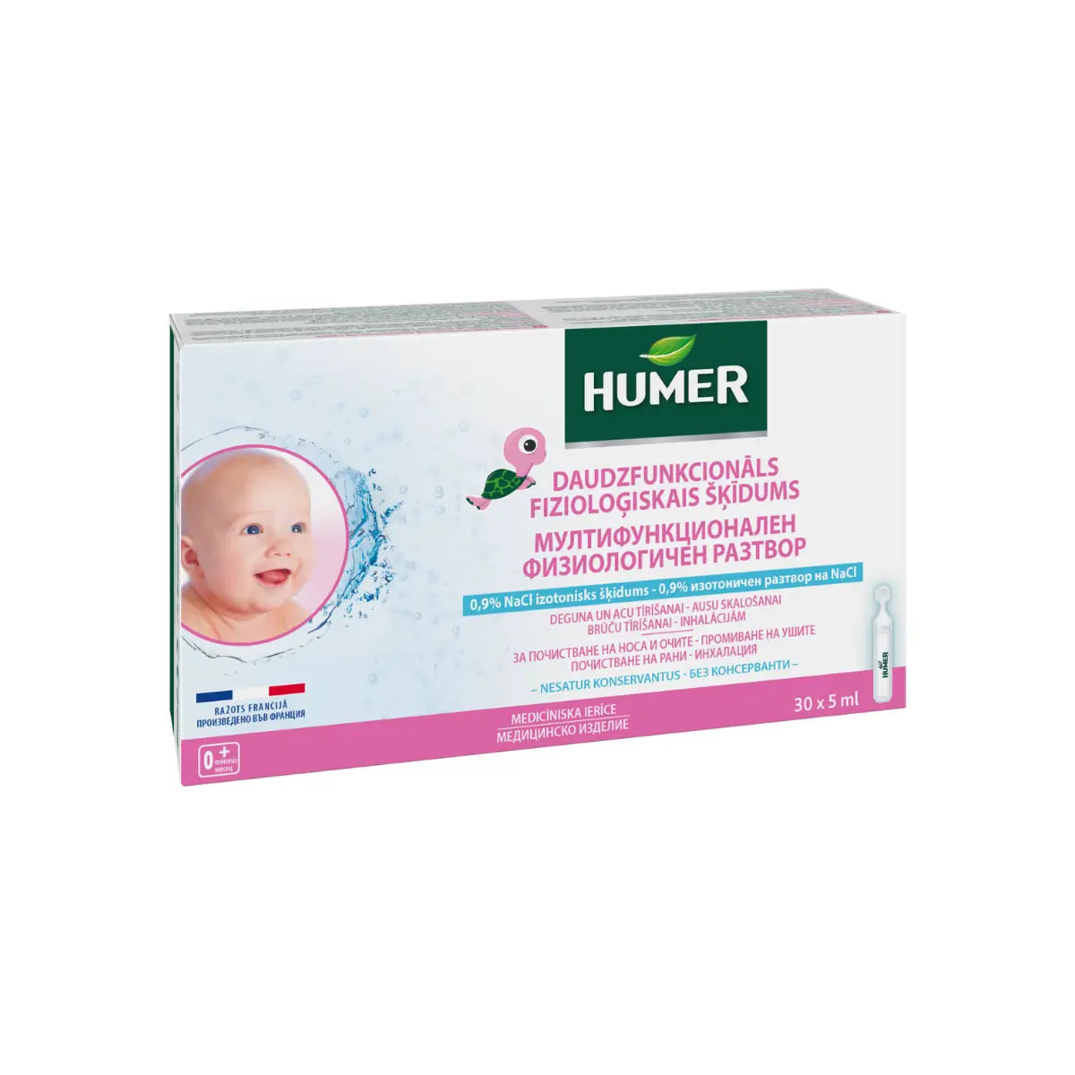 HUMER, daugiafunkcinis fiziologinis tirpalas, 0,9%, 5ml x N30