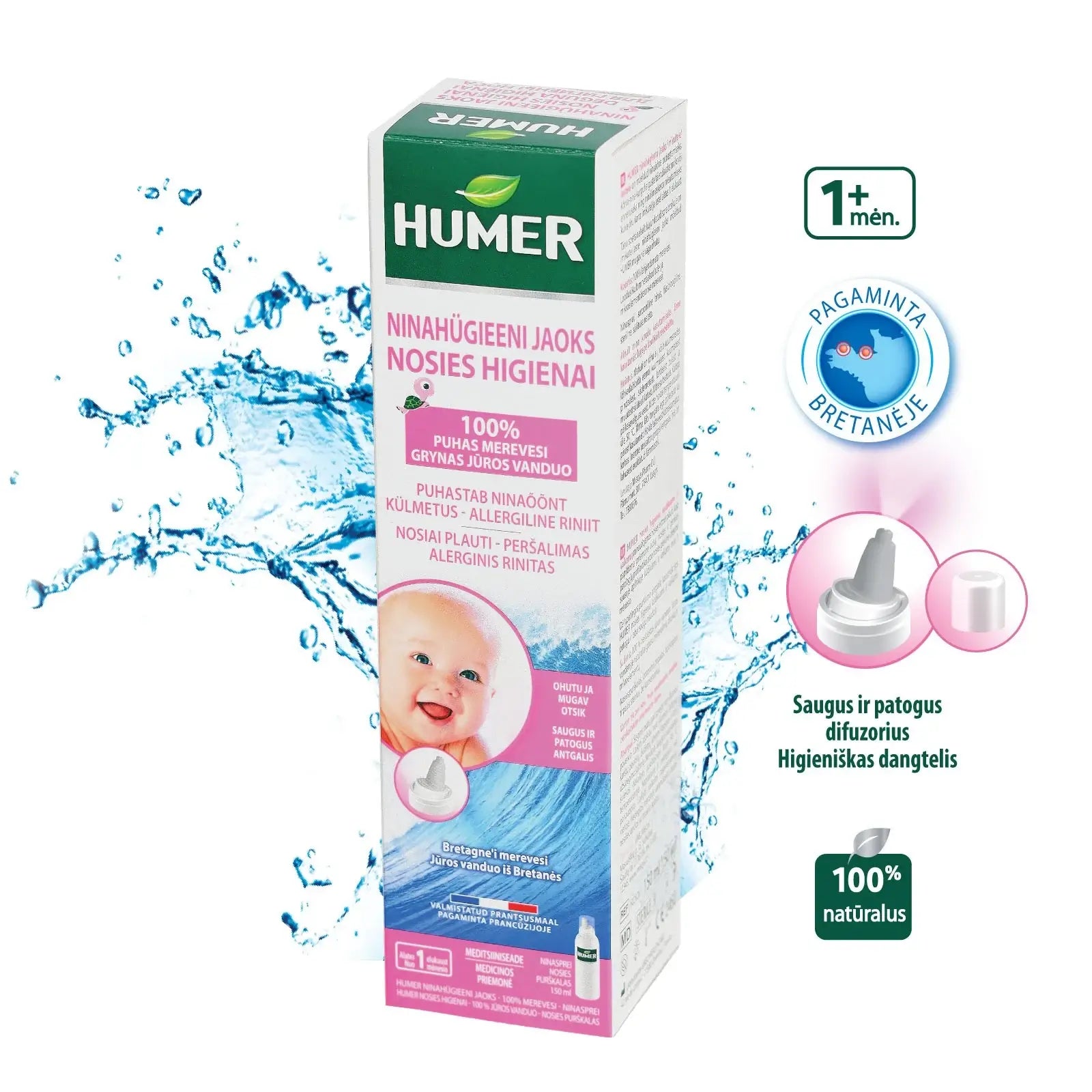 HUMER, nosies higienai kūdikiams ir vaikams, 150ml