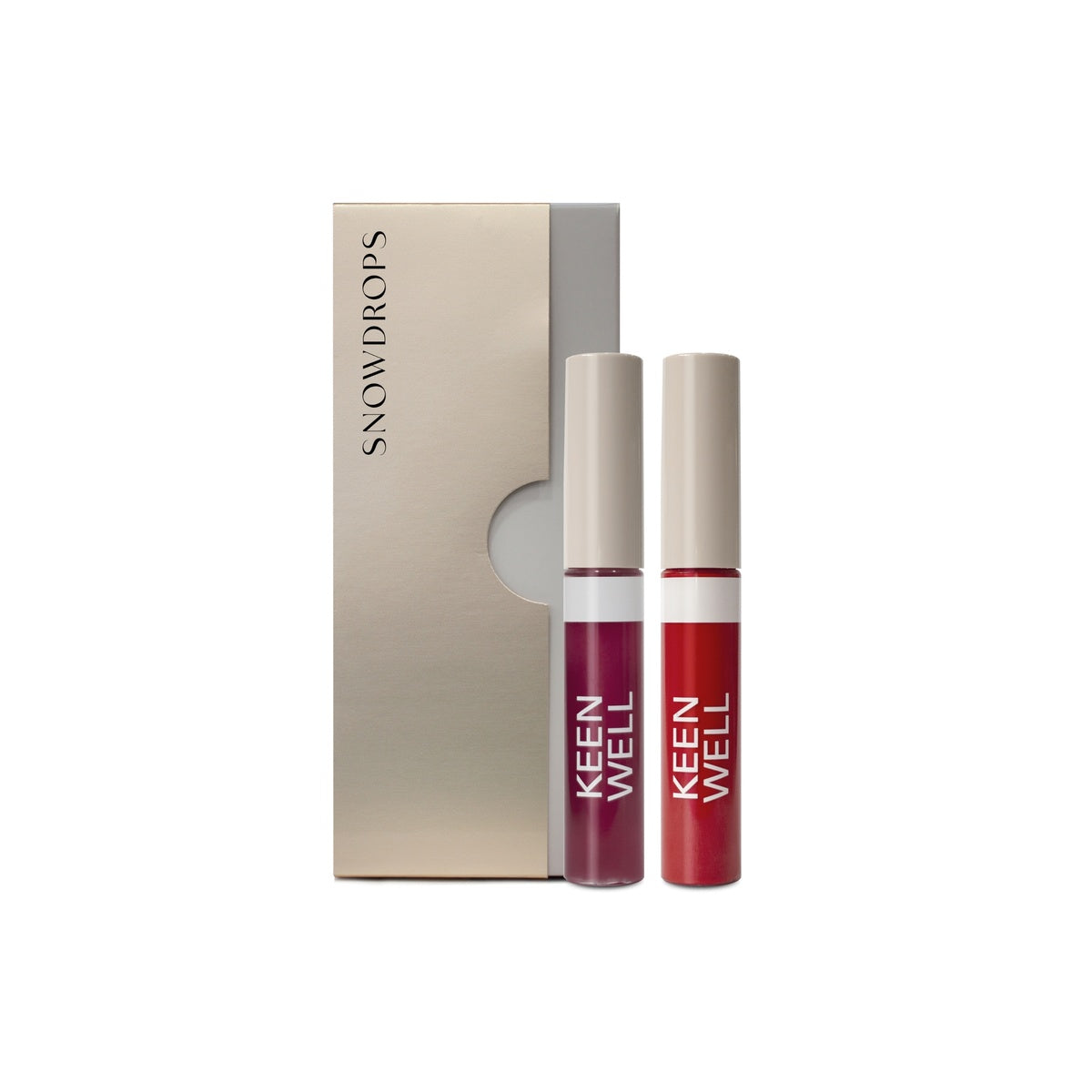 KEENWELL SNOW DROPS lūpų dažų rinkinys, 1vnt