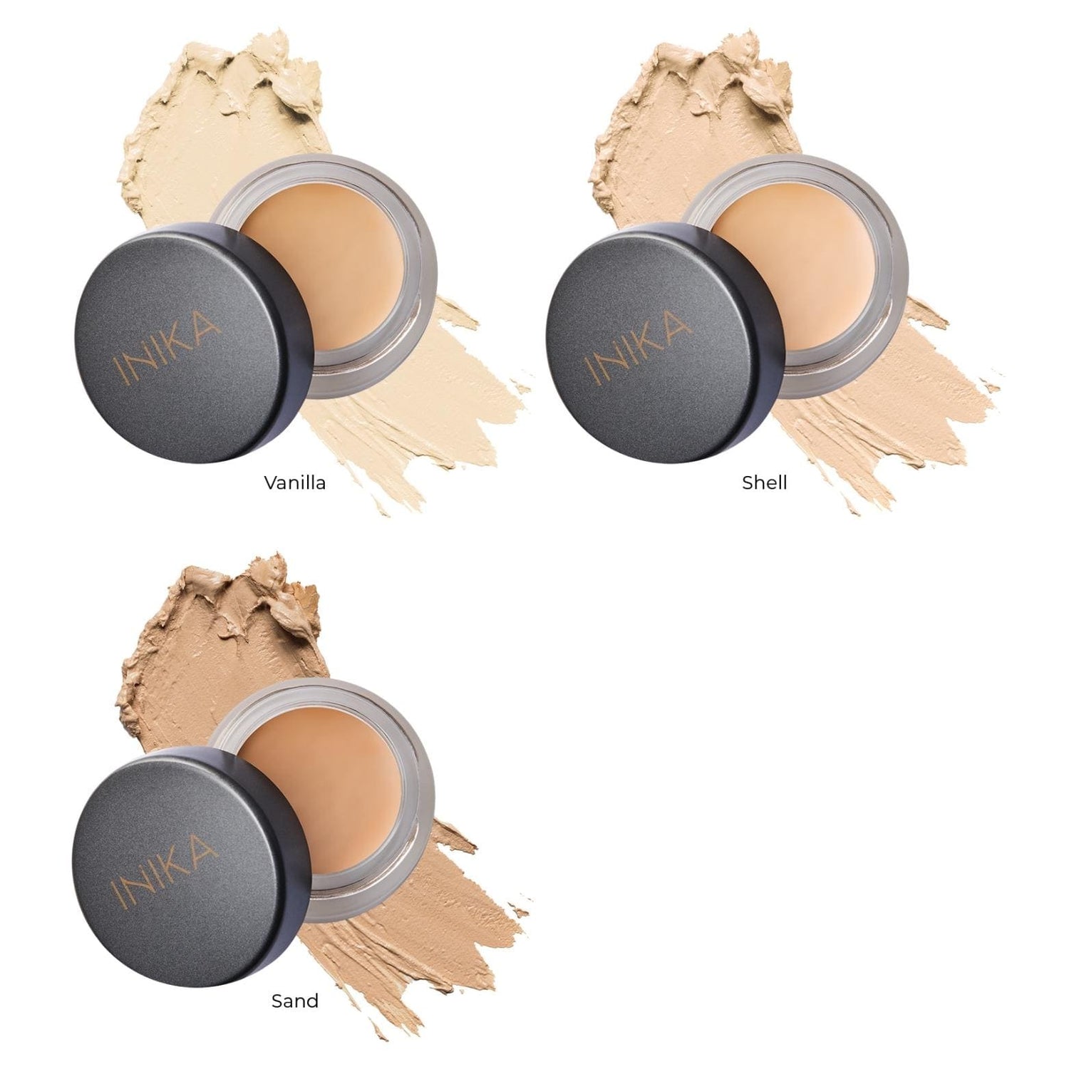 INIKA ORGANIC, inika stipraus maskavimo priemonė - sand, 3.5g