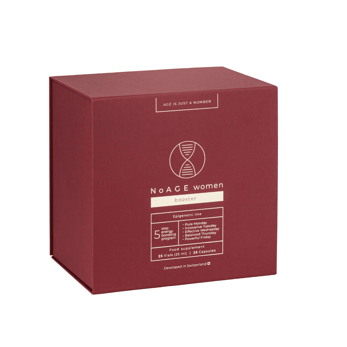 NoAGE women Booster, 25 buteliukų