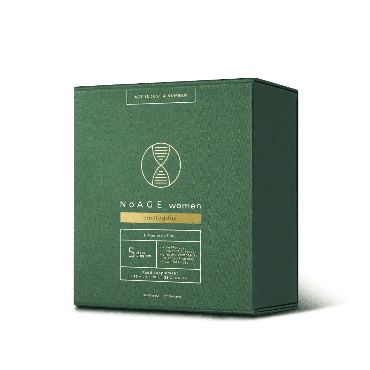 NoAGE, women SMARAGDUS, 25 kapsulės, 25 buteliukai