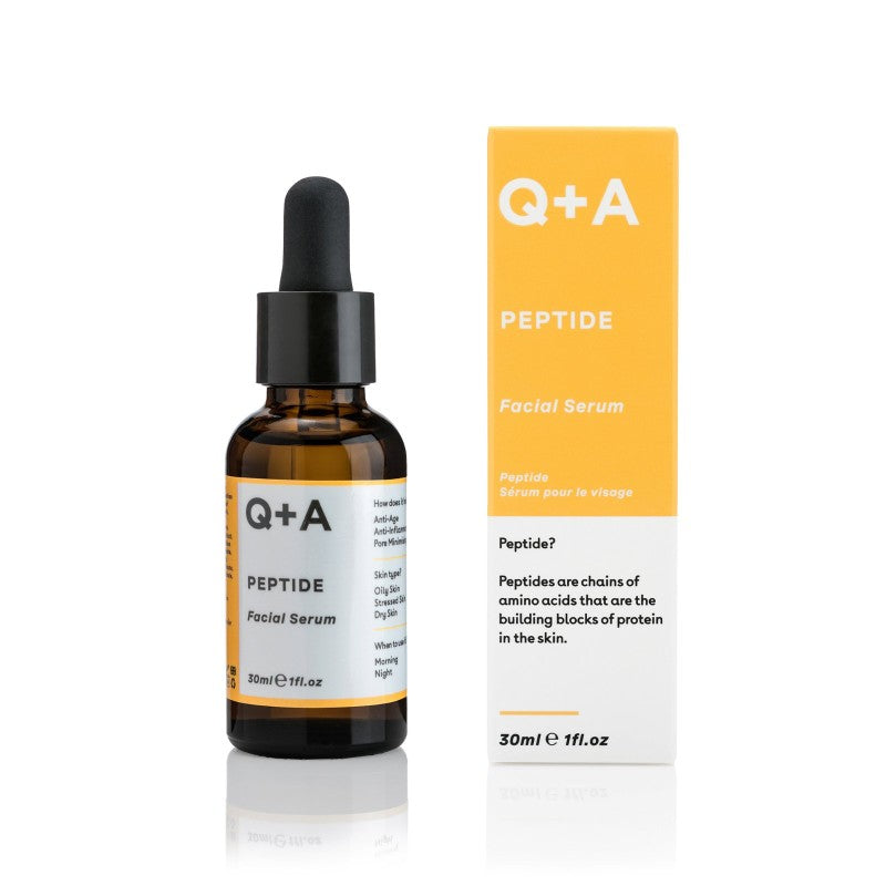 Q+A, Peptide Facial Serum Veido serumas su peptidais, 30ml