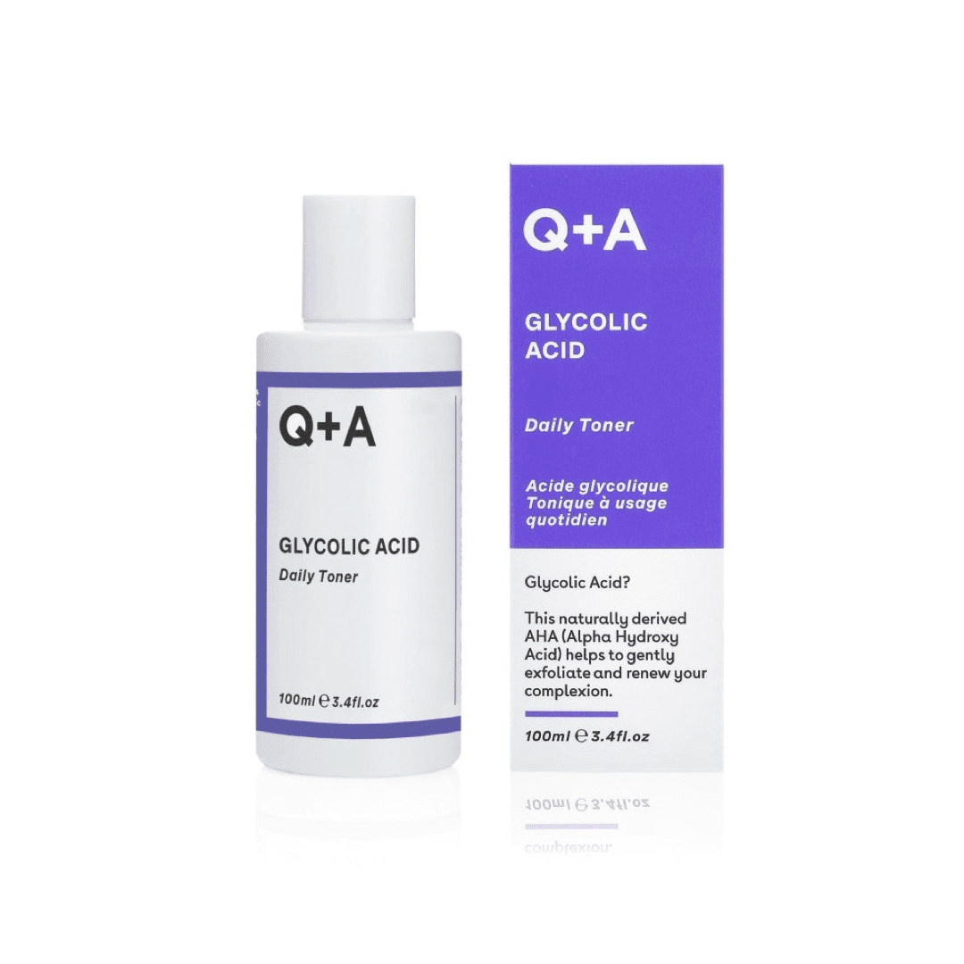 Q+A, Glycolic Acid Daily Toner Veido tonikas su glikolio rūgštimi, 100ml