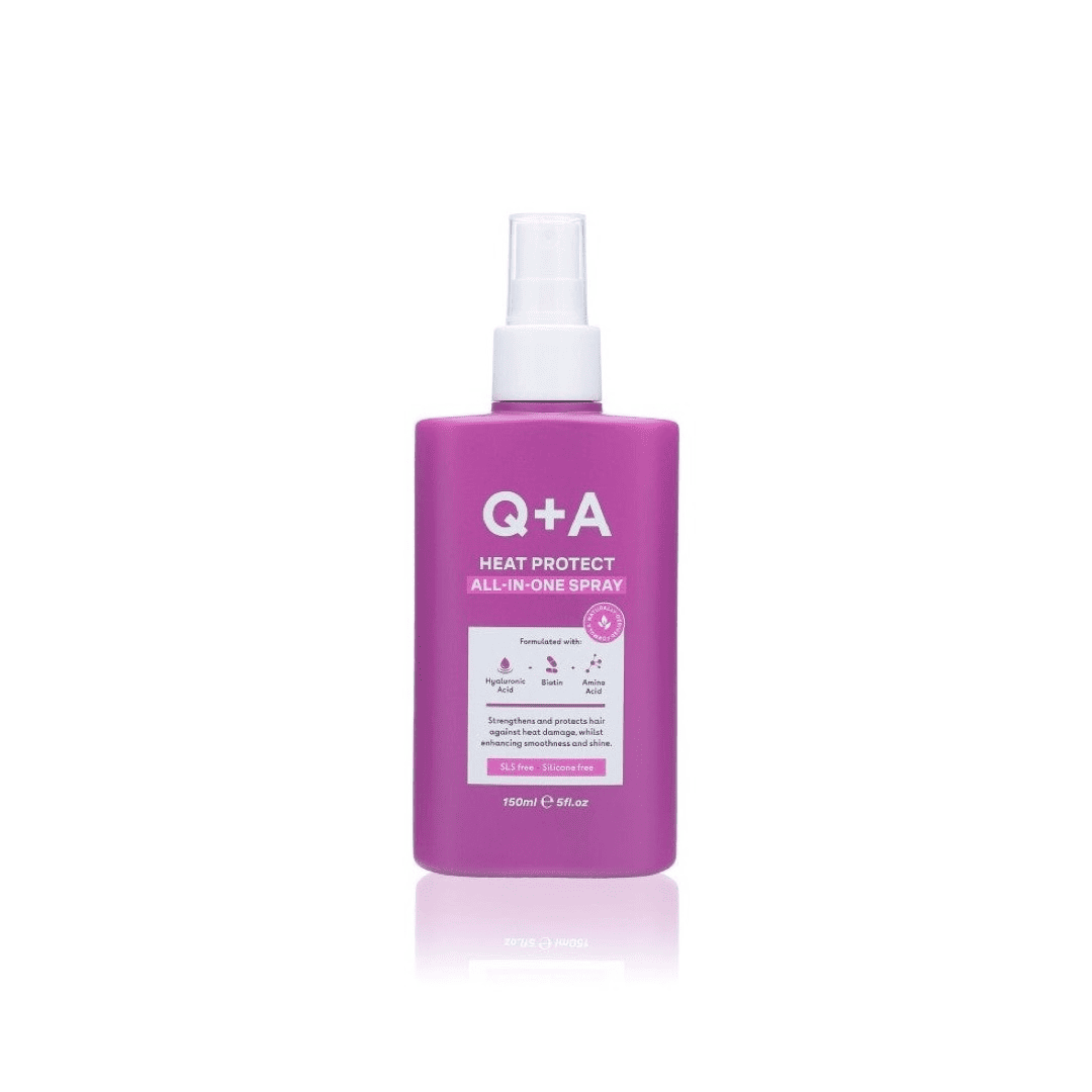 Q+A, Heat Protect All-In-One Spray Nuo karščio saugantis purškiklis, 150ml