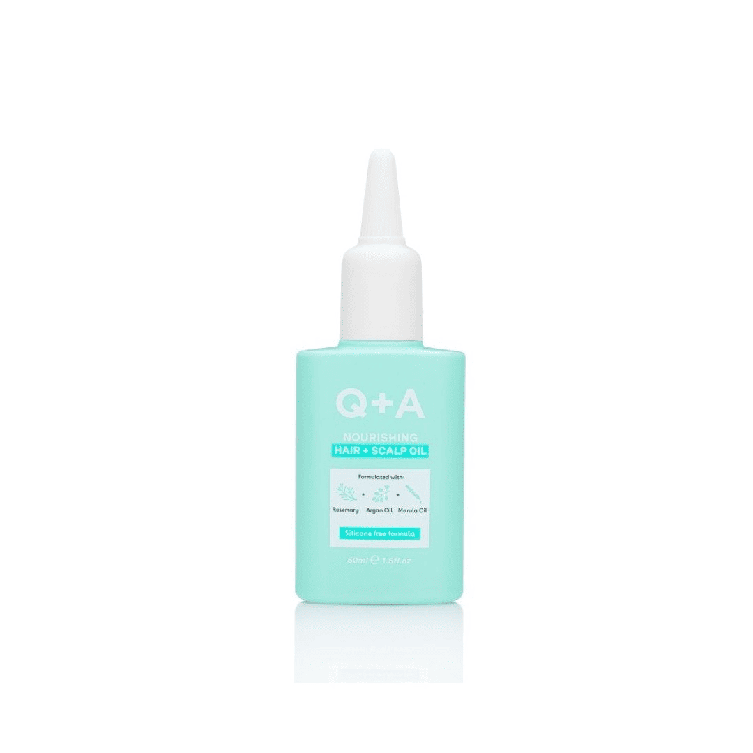 Q+A, Nourishing Hair & Scalp Oil Maitinamasis galvos odos aliejus, 50ml